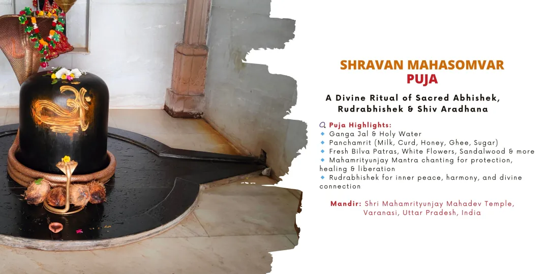 We offer this Shravan Mahasomvar the fear of death and long life and better health devotees all wishes completed and all planets work well in positive way